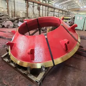 Molded steel parts concave bowl lining