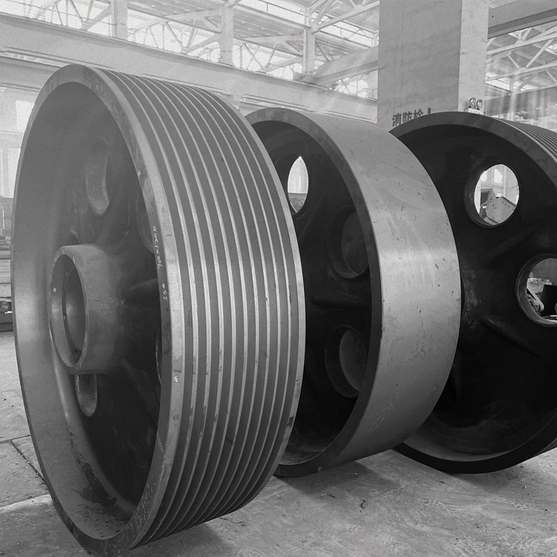 China PE900X1200 flywheel casting part for jaw crusher